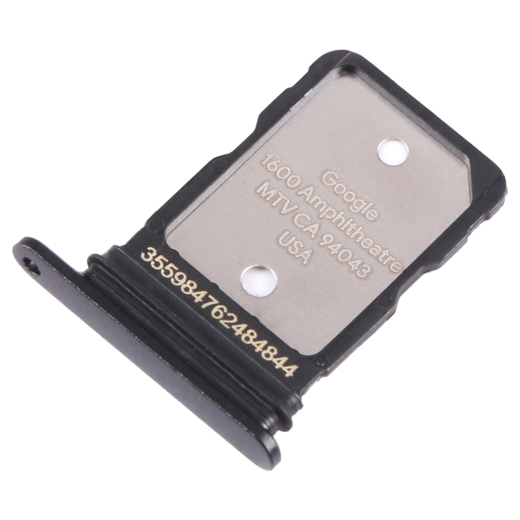 For Google Pixel 6A Original SIM Card Tray with SIM Pin (Black) - Card Tray by PMC TechLife | Online Shopping South Africa | PMC TechLife