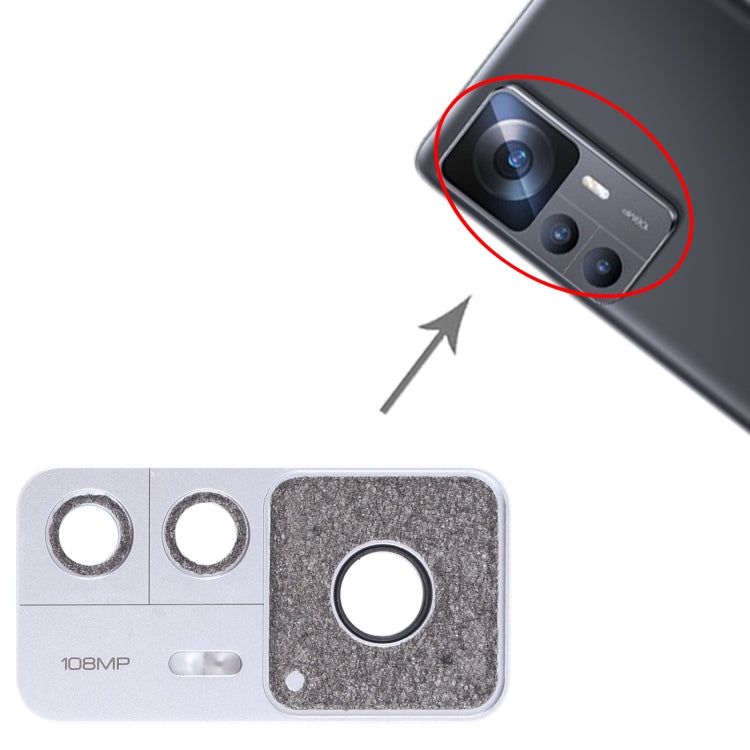 Original Back Camera Lens Frame for Xiaomi 12T (Silver) - free shipping - PMC TechLife - Order now!