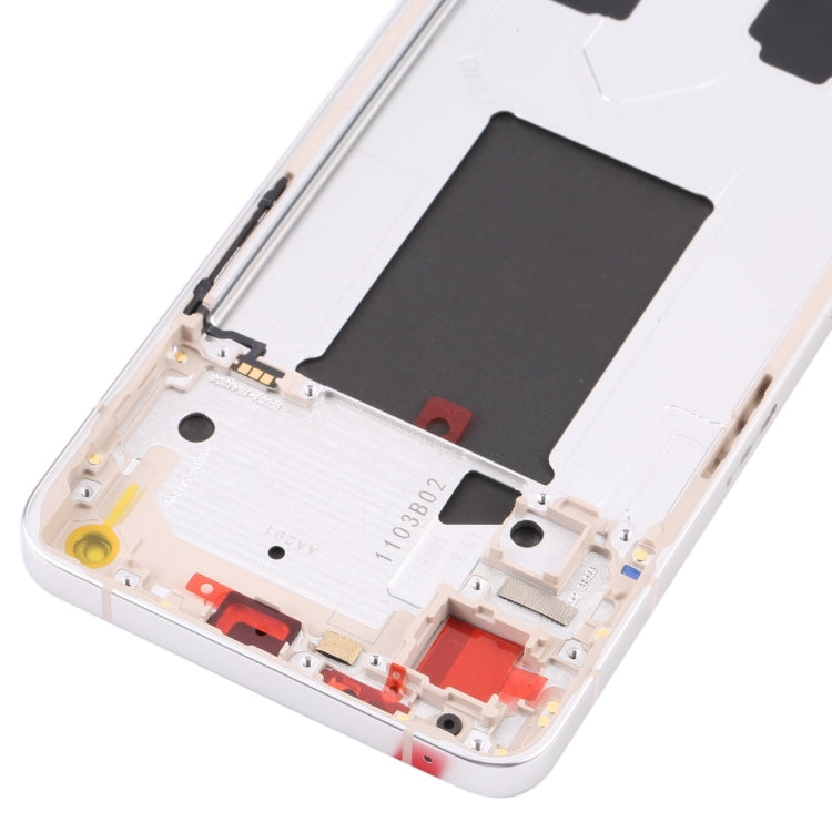 For OPPO Reno7 Pro 5G Front Housing LCD Frame Bezel Plate (Gold) - LCD Screen by PMC Jewellery | Online Shopping South Africa | PMC Jewellery