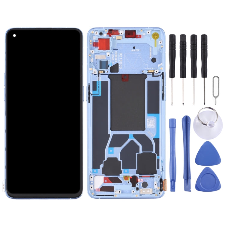 Original LCD Screen For OPPO Reno7 Pro 5G Digitizer Full Assembly with Frame (Blue) - LCD Screen by PMC Jewellery | Online Shopping South Africa | PMC Jewellery