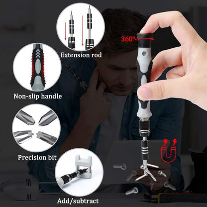 122 in 1 Precision Magnetic Screwdriver Kit - Screwdriver Set by PMC Jewellery | Online Shopping South Africa | PMC Jewellery