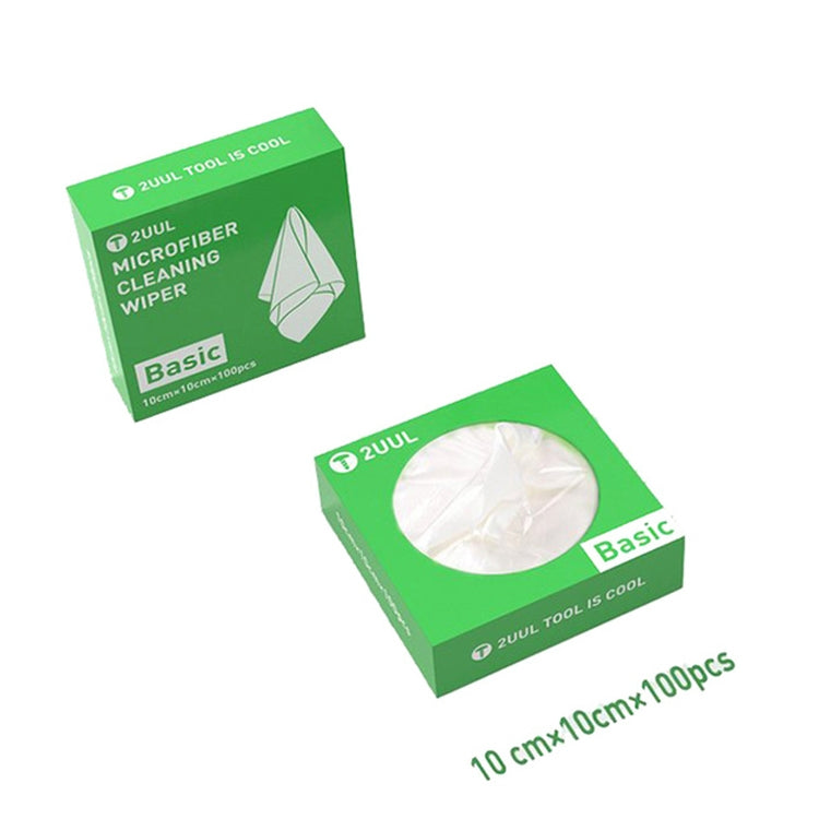 2UUL 10x10cm Microfiber Cleaning Wiper Antistatic Dust-Free Cloth - free shipping - PMC TechLife - Order now!