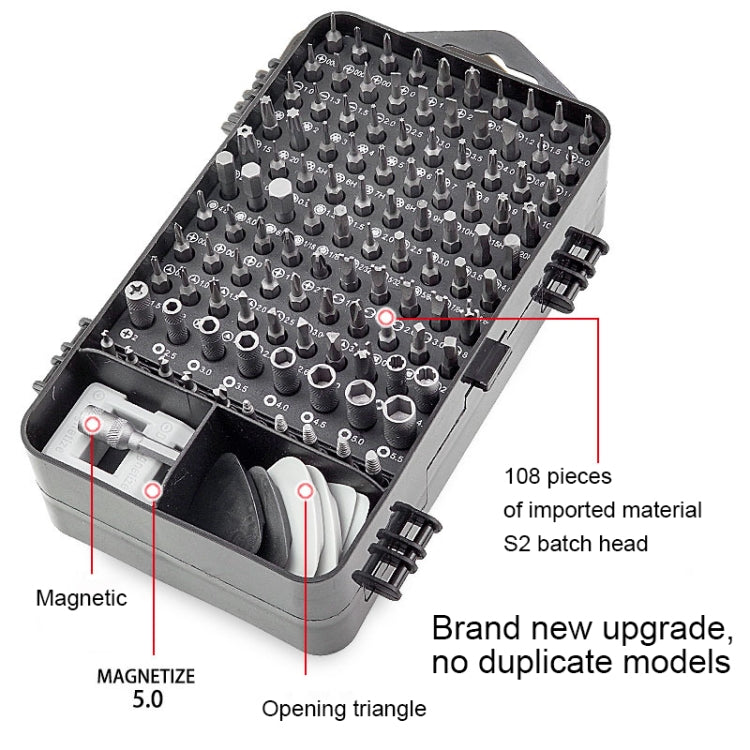 138 in 1 DIY Mobile Phone Disassembly Tool Clock Repair Multi-function Tool Screwdriver Set (Red) - free shipping - PMC TechLife - Order now!