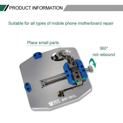 BEST BST-001L Aluminum Alloy Universal Motherboard PCB IC Chip Holder Fixture - Repair Fixture by BEST | Online Shopping South Africa | PMC Jewellery | Buy Now Pay Later Mobicred