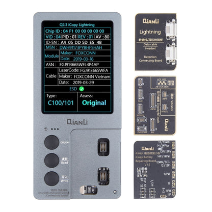 For iPhone 6 - 14 Pro Max 3 in 1 Qianli iCopy Plus 2.2 Repair Detection Programmer Set, Plug: US - Repair Programmer by QIANLI | Online Shopping South Africa | PMC Jewellery | Buy Now Pay Later Mobicred