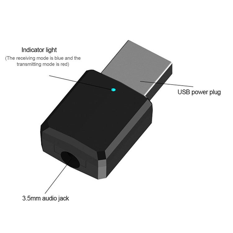 ZF169 Bluetooth5.0  Audio Receiver USB Bluetooth Adapter Bluetooth Transmitter Support Win8/10 - free shipping - PMC TechLife - Order now!