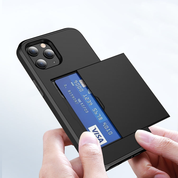 For iPhone 12 / 12 Pro Shockproof Rugged Armor Protective Case with Card Slot(Dark Blue) - free shipping - PMC TechLife - Order now!