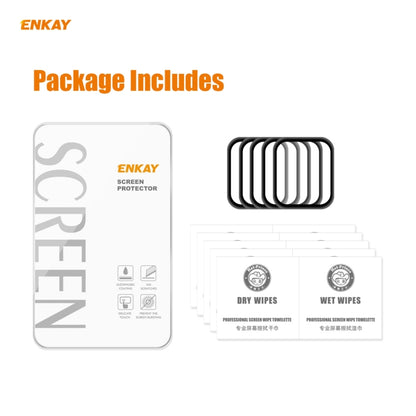 For Apple Watch 6/5/4/SE 44mm 5PCS ENKAY Hat-Prince 0.2mm 9H Surface Hardness 3D Explosion-proof Aluminum Alloy Edge Full Screen Tempered Glass Screen Film - Watch Cases by ENKAY | Online Shopping South Africa | PMC Jewellery | Buy Now Pay Later Mobicred