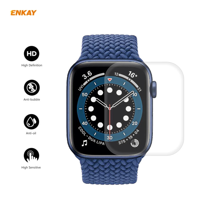 5 PCS For Apple Watch Series 6/5/4/SE 40mm ENKAY Hat-Prince 3D Full Screen PET Curved Hot Bending HD Screen Protector Film(Transparent) - Watch Cases by ENKAY | Online Shopping South Africa | PMC Jewellery | Buy Now Pay Later Mobicred