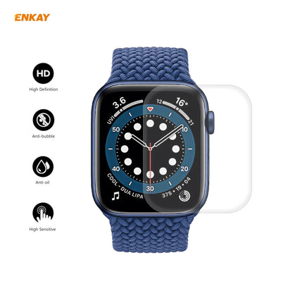 5 PCS For Apple Watch Series 6/5/4/SE 40mm ENKAY Hat-Prince 3D Full Screen PET Curved Hot Bending HD Screen Protector Film(Transparent) - Watch Cases by ENKAY | Online Shopping South Africa | PMC Jewellery | Buy Now Pay Later Mobicred