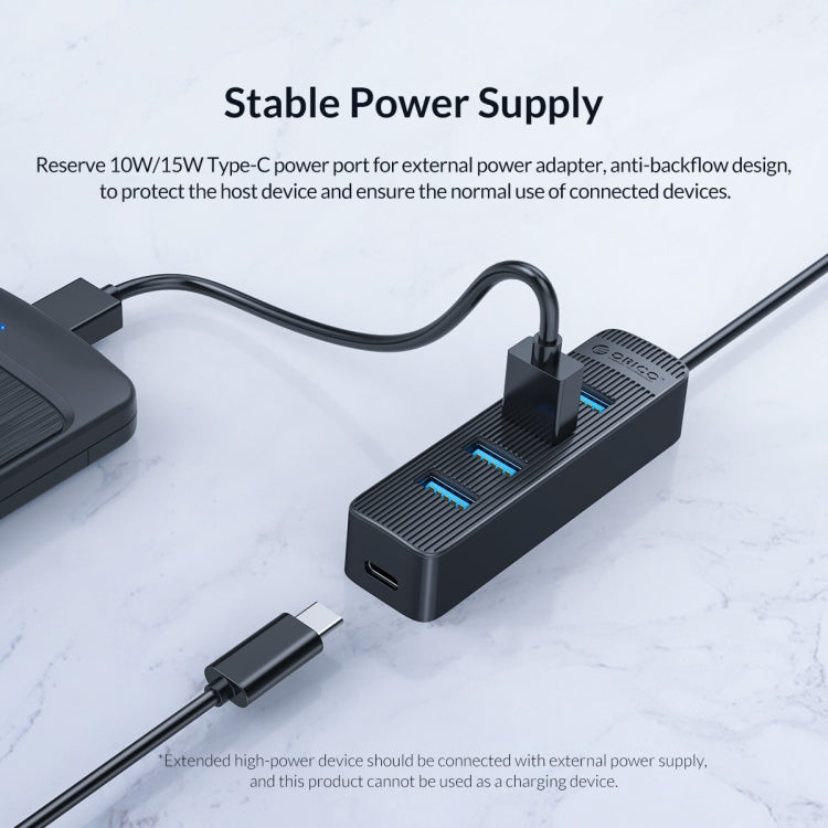 ORICO TWU3-7A-BK 7-Port USB 3.0 HUB - USB 3.0 HUB by ORICO | Online Shopping South Africa | PMC TechLife | Buy Now Pay Later Mobicred