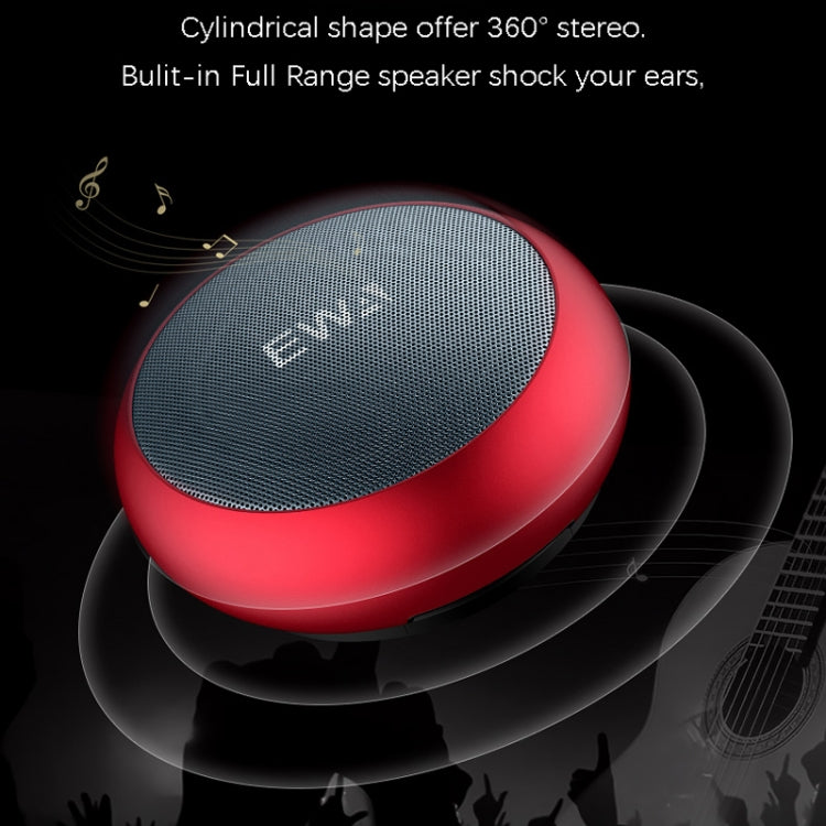 EWA A110 IPX5 Waterproof Portable Mini Metal Wireless Bluetooth Speaker Supports 3.5mm Audio & 32GB TF Card & Calls(Silver) - Mini Speaker by EWA | Online Shopping South Africa | PMC Jewellery