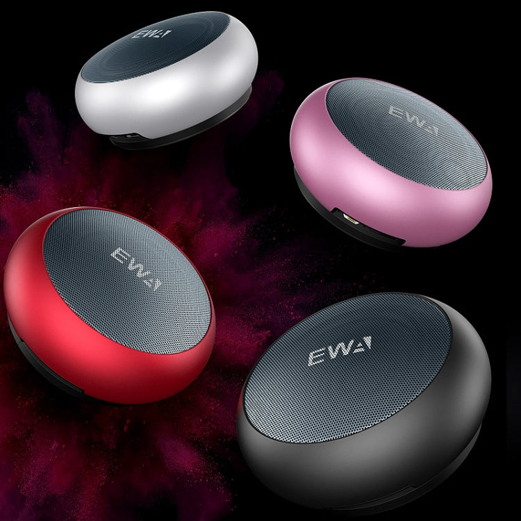 EWA A110 IPX5 Waterproof Portable Mini Metal Wireless Bluetooth Speaker Supports 3.5mm Audio & 32GB TF Card & Calls(Black) - Mini Speaker by EWA | Online Shopping South Africa | PMC Jewellery