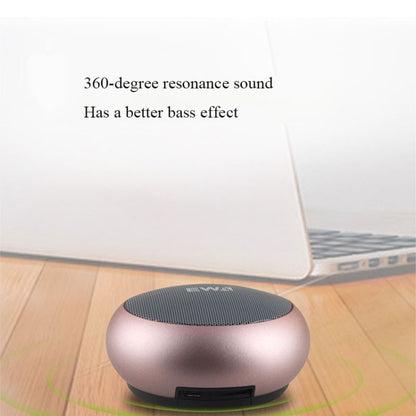 EWA A110 IPX5 Waterproof Portable Mini Metal Wireless Bluetooth Speaker Supports 3.5mm Audio & 32GB TF Card & Calls(Silver) - Mini Speaker by EWA | Online Shopping South Africa | PMC Jewellery