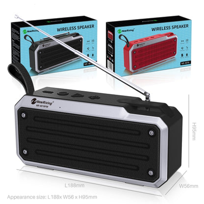 NewRixing NR4018FM TWS Portable Stereo Bluetooth Speaker, Support TF Card / FM / 3.5mm AUX / U Disk / Hands-free Call(Black) - Mini Speaker by New Rixing | Online Shopping South Africa | PMC Jewellery