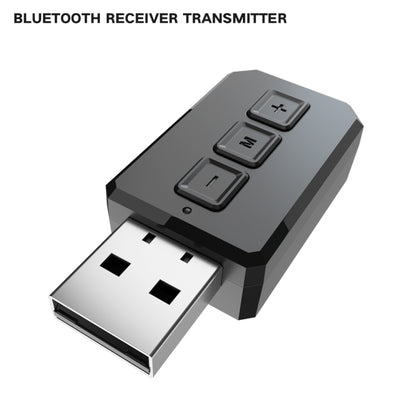 RT02 USB Bluetooth Audio Adapter Receives Transmits 2-in-1 Bluetooth 5.0 Hands-free Talk Car Bluetooth Receiver - Audio Receiver Transmitter by PMC Jewellery | Online Shopping South Africa | PMC Jewellery