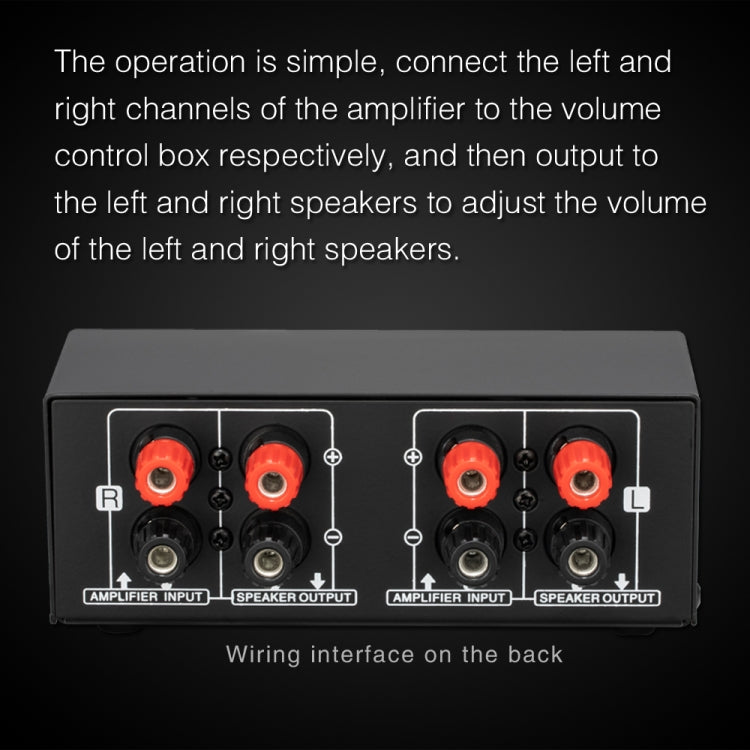 B050  Passive Speaker Volume Adjustment Controller,  Left And Right Channel Independent Volume Adjustment, 150W Per Channel -  by PMC TechLife | Online Shopping South Africa | PMC TechLife