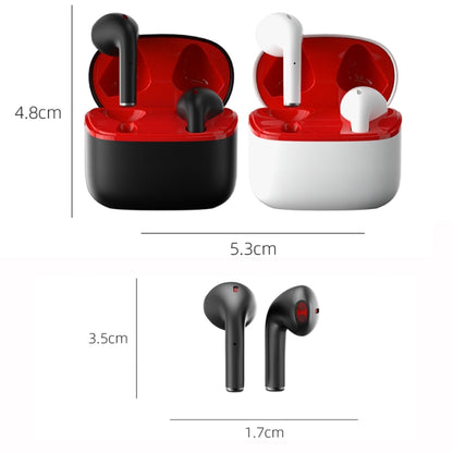 JM12 TWS Earphone Bluetooth 5.0 Touch Control Stereo Bass Sport Wireless Earphone With Mic(Black) - TWS Earphone by PMC Jewellery | Online Shopping South Africa | PMC Jewellery