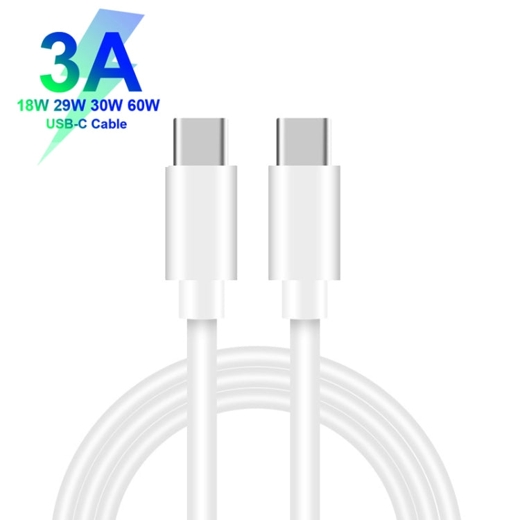 YSY-312PD QC3.0 18W USB + PD 20W USB-C / Type-C Car Charger with Type-C to Type-C Data Cable(White) - Car Charger by PMC Jewellery | Online Shopping South Africa | PMC Jewellery