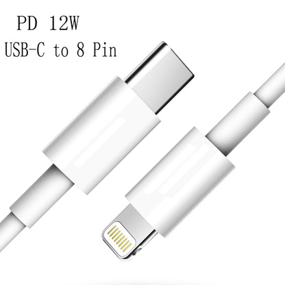 XJ-61 12W USB-C / Type-C to 8 Pin PD Fast Charging Cable, Cable Length:1m - Normal Style Cable by PMC Jewellery | Online Shopping South Africa | PMC Jewellery