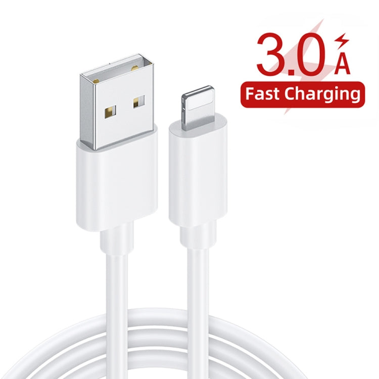 F002C QC3.0 USB + USB 2.0 LED Digital Display Fast Charger with USB to 8 Pin Data Cable, EU Plug(Black) - free shipping - PMC TechLife - Order now!