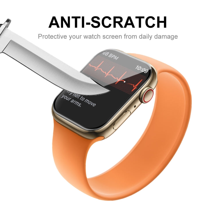 2 PCS ENKAY Hat-Prince Case Friendly 3D Full Screen PET Curved Hot Bending HD Screen Protector Film For Apple Watch Series 7 45mm(Black) - Others by ENKAY | Online Shopping South Africa | PMC Jewellery | Buy Now Pay Later Mobicred