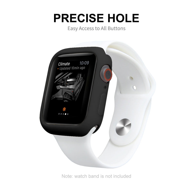 ENKAY Hat-Prince Protective TPU Watch Case + Full Coverage PET Screen Protector Film For Apple Watch Series 8 / 7 41mm(Black) - Watch Cases by ENKAY | Online Shopping South Africa | PMC Jewellery | Buy Now Pay Later Mobicred