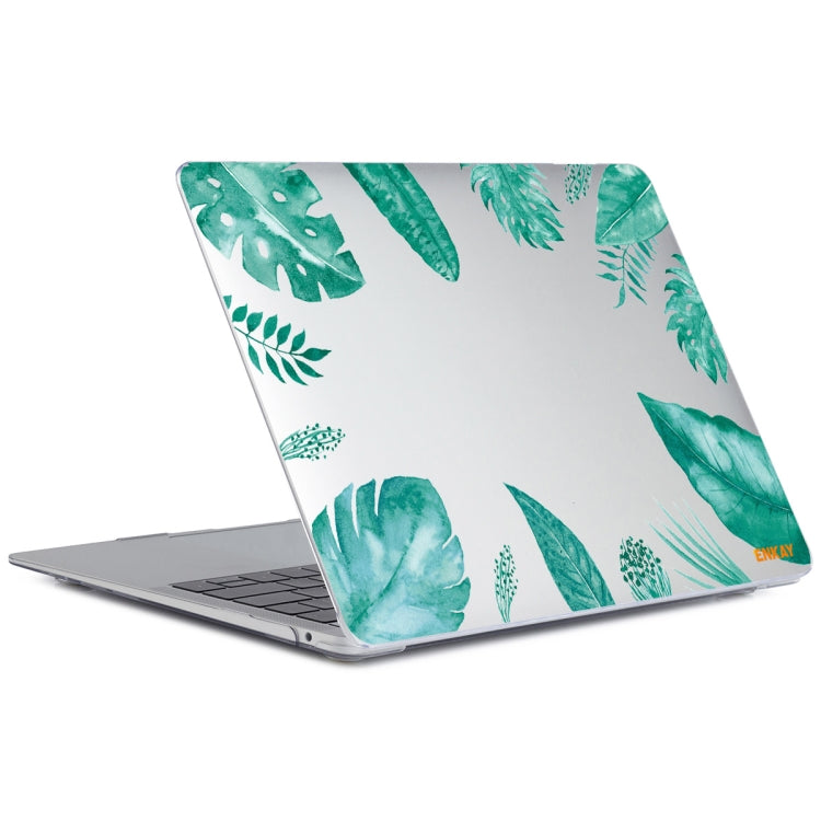 For MacBook Air 13.3 inch A2179 / A2337 ENKAY Hat-Prince Forest Series Pattern Laotop Protective Crystal Case(Green Leaf Pattern) - MacBook Air Cases by ENKAY | Online Shopping South Africa | PMC TechLife | Buy Now Pay Later Mobicred