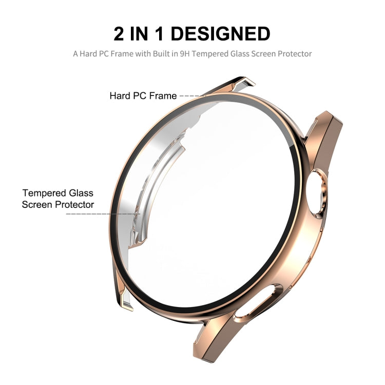 For Huawei Watch GT 3 42mm ENKAY PC Frame + Tempered Glass Protector Composite Case(Transparent) - Watch Cases by ENKAY | Online Shopping South Africa | PMC Jewellery | Buy Now Pay Later Mobicred