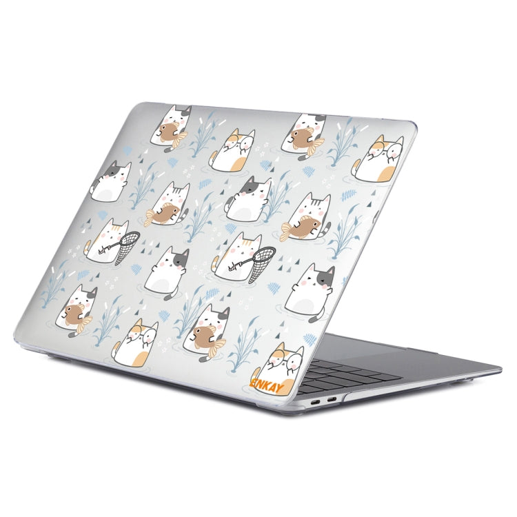 ENKAY Animal Series Pattern Laotop Protective Crystal Case For MacBook Pro 13.3 inch A2251 / A2289 / A2338 2020(Cute Cat) - MacBook Pro Cases by ENKAY | Online Shopping South Africa | PMC Jewellery | Buy Now Pay Later Mobicred