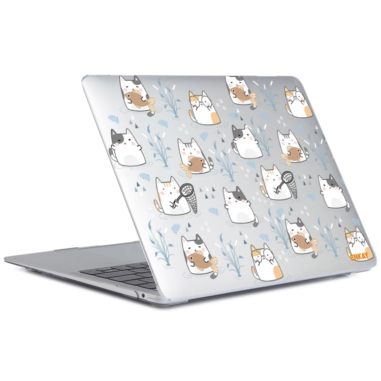 ENKAY Animal Series Pattern Laotop Protective Crystal Case For MacBook Pro 13.3 inch A2251 / A2289 / A2338 2020(Cute Cat) - MacBook Pro Cases by ENKAY | Online Shopping South Africa | PMC Jewellery | Buy Now Pay Later Mobicred