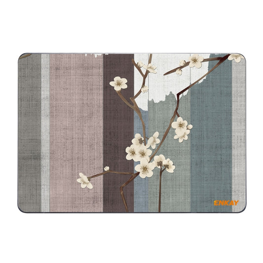 ENKAY Vintage Pattern Series Laotop Protective Crystal Case For MacBook Pro 14.2 inch A2442 (2021)(Plum Blossom) - MacBook Pro Cases by ENKAY | Online Shopping South Africa | PMC Jewellery | Buy Now Pay Later Mobicred