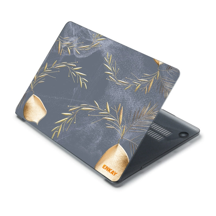 ENKAY Vintage Pattern Series Laotop Protective Crystal Case For MacBook Pro 16 inch A2141(Wild Oats) - MacBook Pro Cases by ENKAY | Online Shopping South Africa | PMC Jewellery