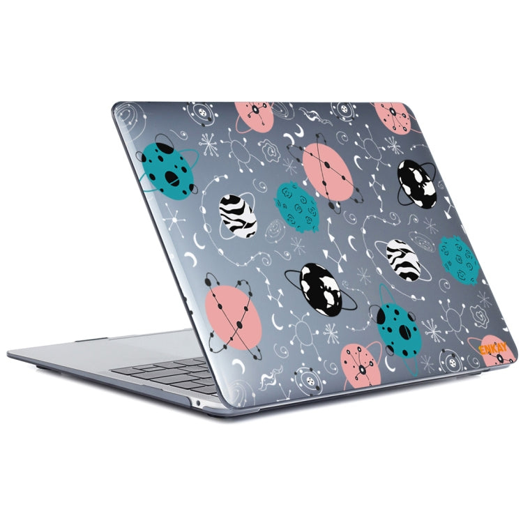 For MacBook Air 13.3 inch A1932 / A2179 / A2337 ENKAY Star Series Pattern Laotop Protective Crystal Case(Geometric Planet) - MacBook Air Cases by ENKAY | Online Shopping South Africa | PMC Jewellery