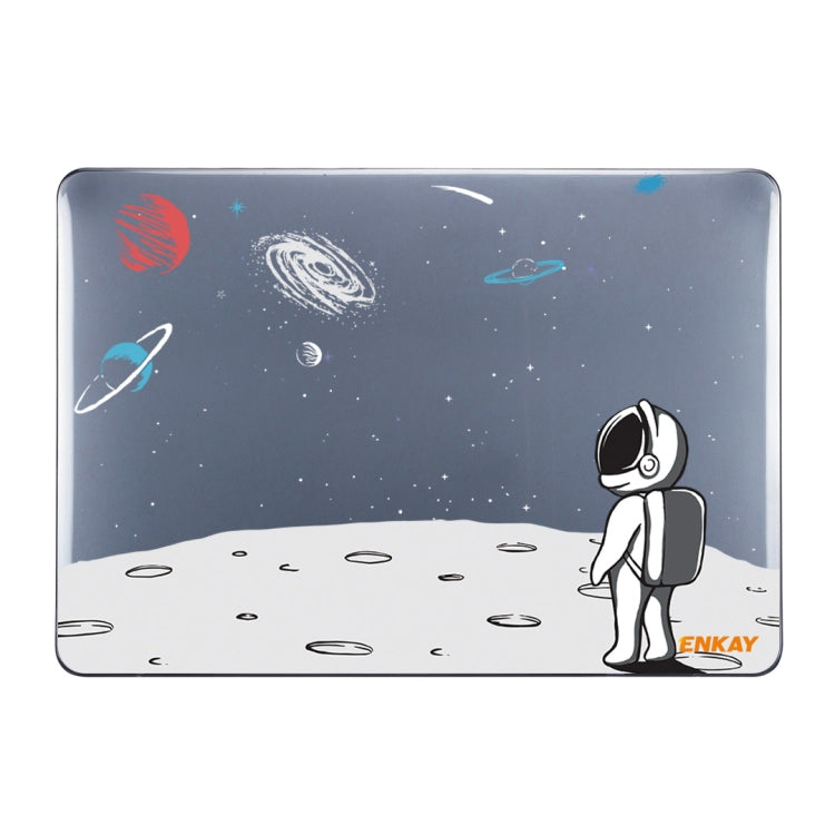 ENKAY Star Series Pattern Laotop Protective Crystal Case For MacBook Pro 16.2 inch A2485 2021/A2880 2023(Backpack Astronaut) - MacBook Pro Cases by ENKAY | Online Shopping South Africa | PMC TechLife | Buy Now Pay Later Mobicred