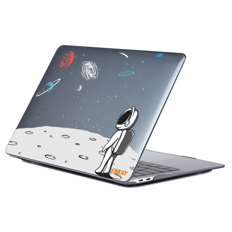 ENKAY Star Series Pattern Laotop Protective Crystal Case For MacBook Pro 16.2 inch A2485 2021/A2880 2023(Backpack Astronaut) - MacBook Pro Cases by ENKAY | Online Shopping South Africa | PMC TechLife | Buy Now Pay Later Mobicred