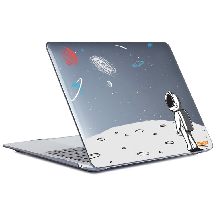 ENKAY Star Series Pattern Laotop Protective Crystal Case For MacBook Pro 16.2 inch A2485 2021/A2880 2023(Backpack Astronaut) - MacBook Pro Cases by ENKAY | Online Shopping South Africa | PMC TechLife | Buy Now Pay Later Mobicred
