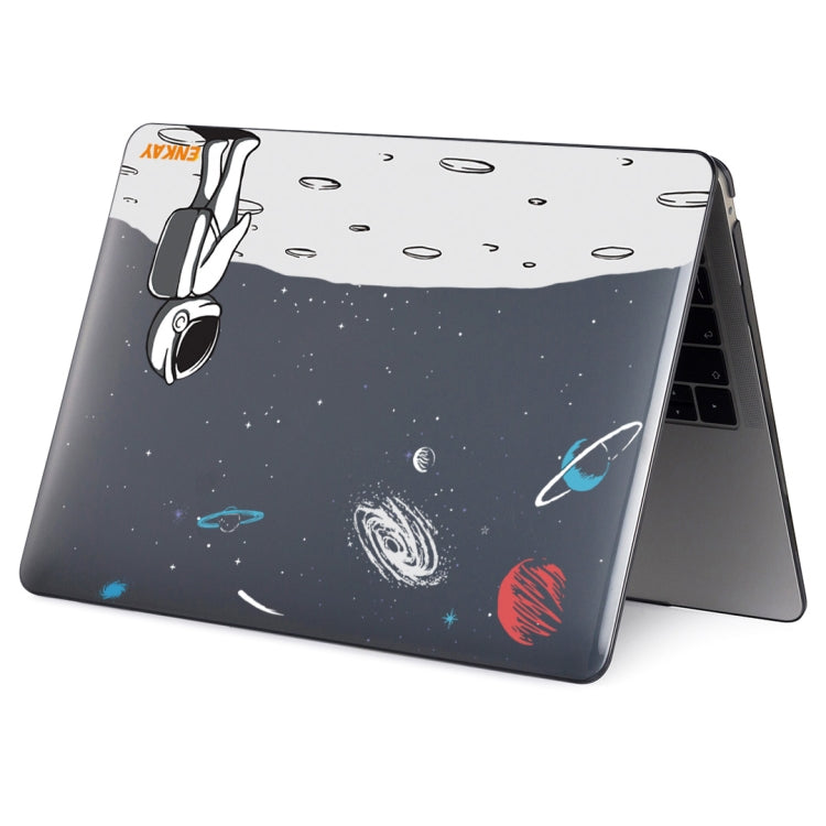 ENKAY Star Series Pattern Laotop Protective Crystal Case For MacBook Pro 16.2 inch A2485 2021/A2880 2023(Backpack Astronaut) - MacBook Pro Cases by ENKAY | Online Shopping South Africa | PMC TechLife | Buy Now Pay Later Mobicred