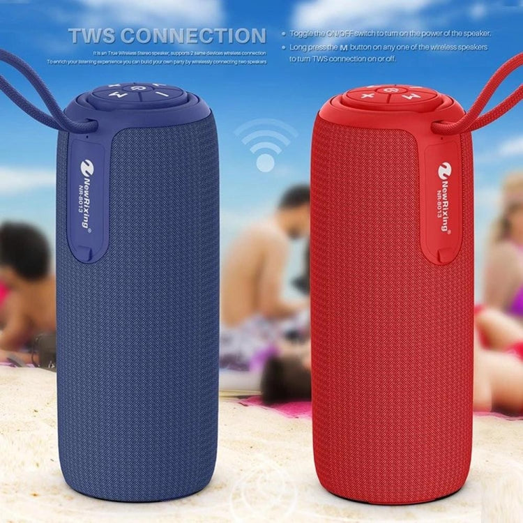 NewRixing NR8013 10W TWS Portable Wireless Stereo Speaker Support TF Card / FM(Blue) - Desktop Speaker by New Rixing | Online Shopping South Africa | PMC Jewellery