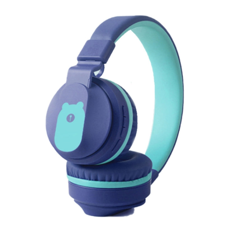 BOBo+ Adults & Kids Cute Bluetooth 5.0 Bass Noise Cancelling Headset with Mic(Blue) - Headset & Headphone by PMC Jewellery | Online Shopping South Africa | PMC Jewellery