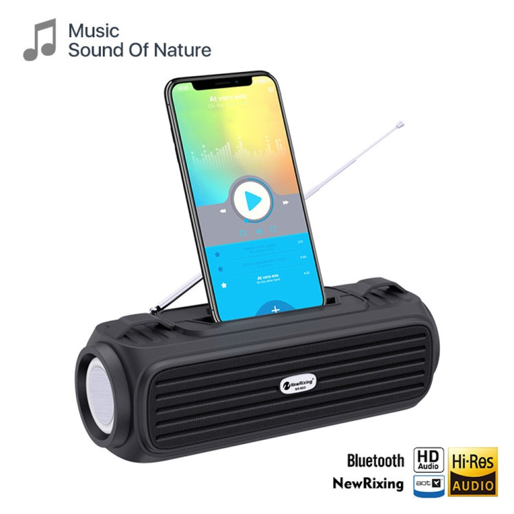NewRixing NR903F TWS Portable Outdoor Bluetooth Speaker Support TF Card / FM(Blue) - Desktop Speaker by New Rixing | Online Shopping South Africa | PMC Jewellery