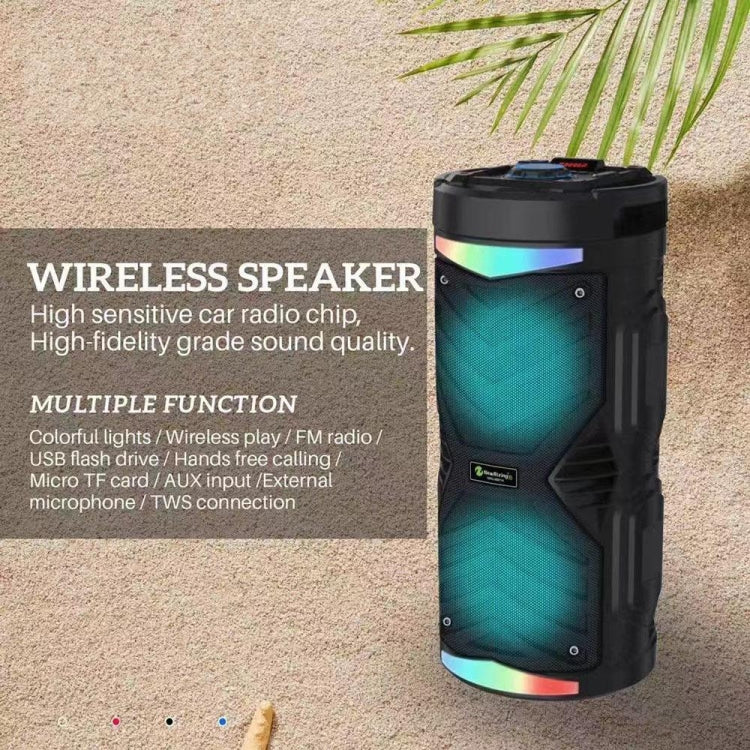 NewRixing NRG6601A Outdoor Portable Karaoke Wireless Speaker 20W Audio Amplifier With Mic(B) - Loudspeaker by New Rixing | Online Shopping South Africa | PMC Jewellery