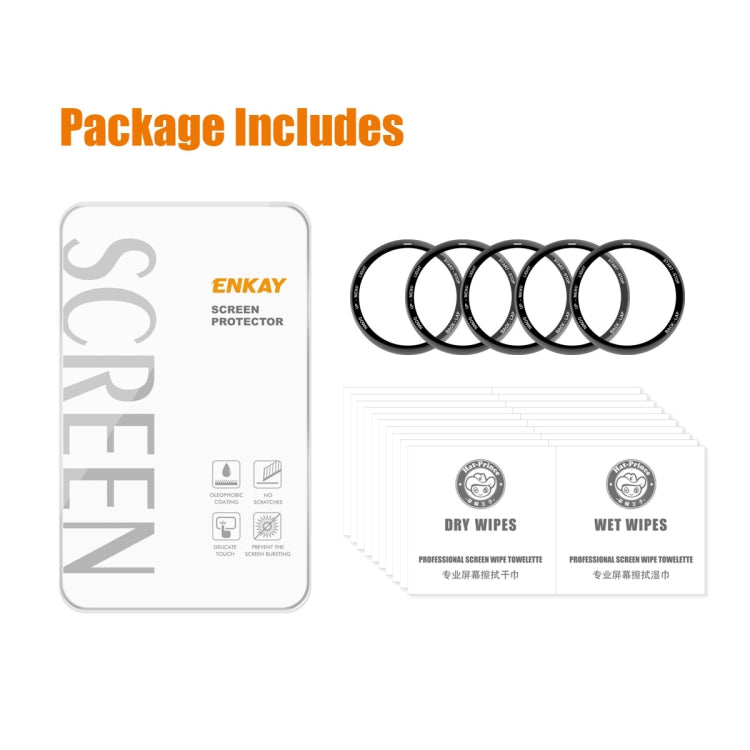 5 PCS Compatible with Garmin Tactix 7 / 7 Pro ENKAY 3D Full Coverage Soft PC Edge + PMMA HD Screen Watch Film - Screen Protector by ENKAY | Online Shopping South Africa | PMC TechLife | Buy Now Pay Later Mobicred