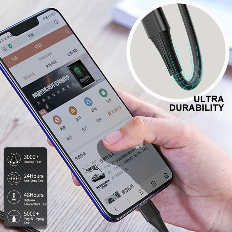 ENKAY PD 20W 3A USB-C / Type-C to 8 Pin Fast Charging Nylon Braided Data Cable, Length:1m(Black) - free shipping - PMC TechLife - Order now!