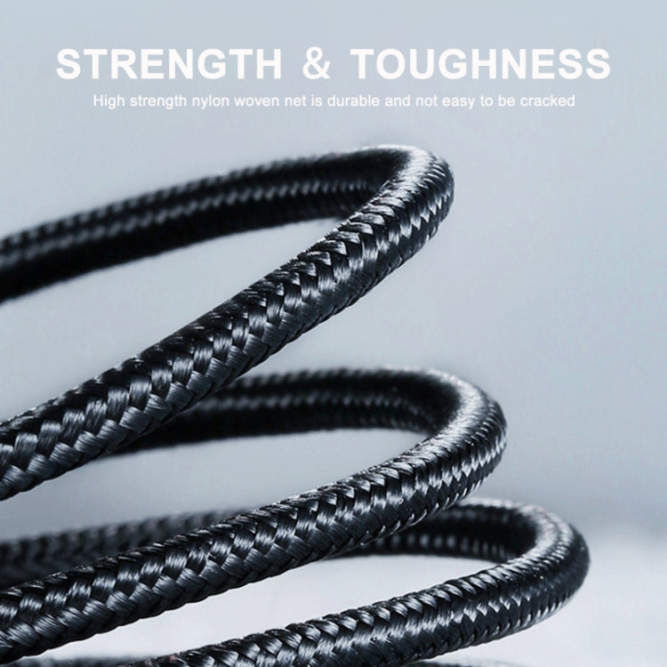 ENKAY PD 20W 3A USB-C / Type-C to 8 Pin Fast Charging Nylon Braided Data Cable, Length:1m(Black) - free shipping - PMC TechLife - Order now!