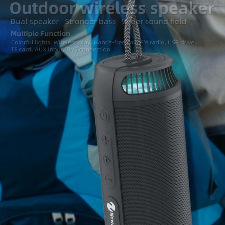 NewRixing NR9015 14W Portable IPX6 Waterproof TWS Stereo Bluetooth Speaker(Green) - Waterproof Speaker by New Rixing | Online Shopping South Africa | PMC Jewellery