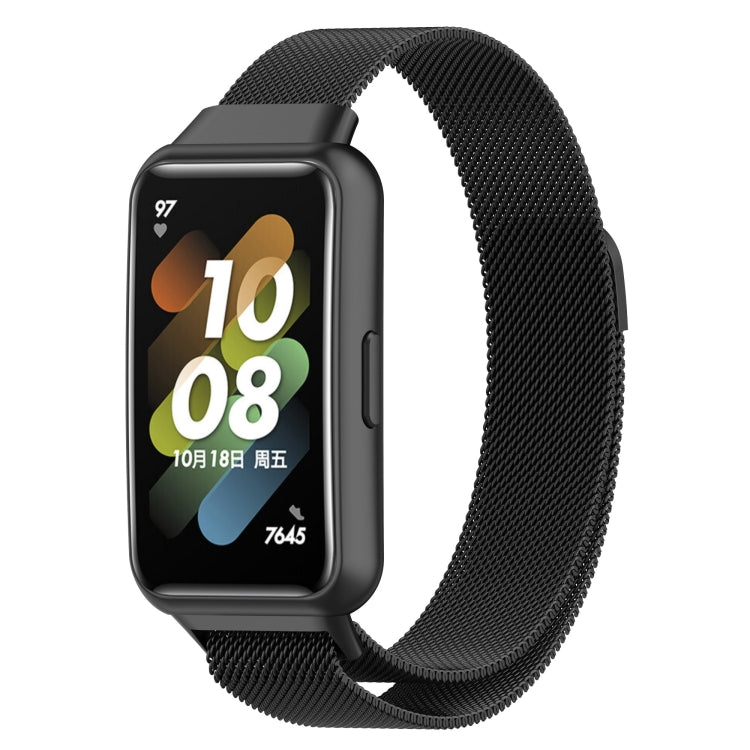 For Huawei Band 7 Milan Magnetic Watch Band(Black) - free shipping - PMC TechLife - Order now!