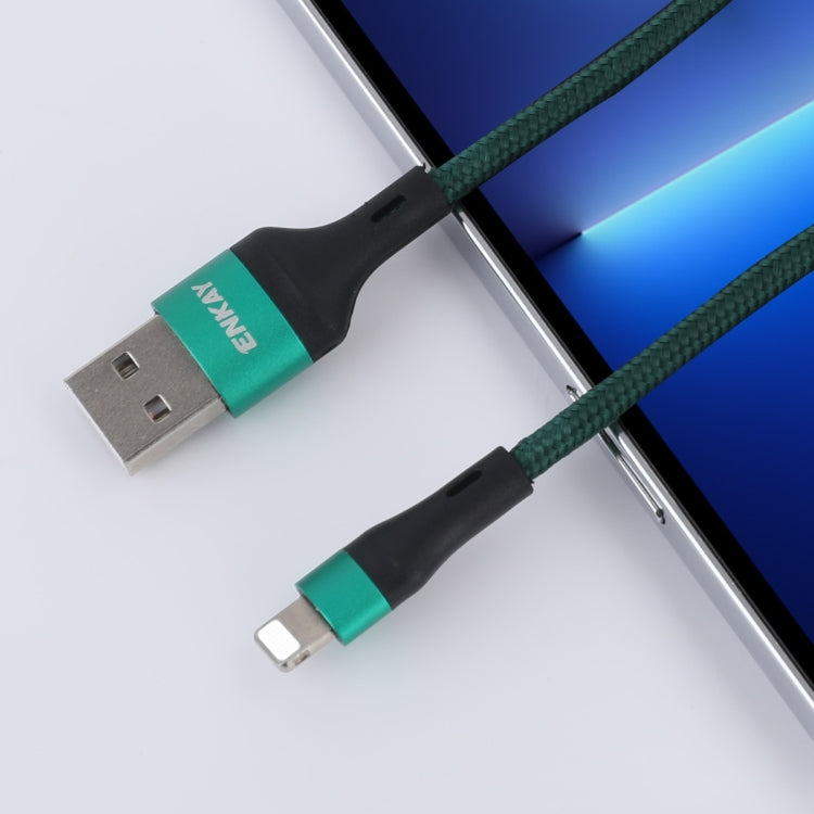 ENKAY ENK-CB118 1m USB 3.0 to 8 Pin 3A Fast Charging Sync Data Cable(Orange) - Normal Style Cable by ENKAY | Online Shopping South Africa | PMC Jewellery