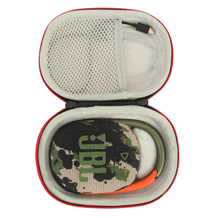 For JBL Clip4 Bluetooth Speaker EVA Shockpproof Storage Box Case(Black Grey) - Protective Case by PMC TechLife | Online Shopping South Africa | PMC TechLife