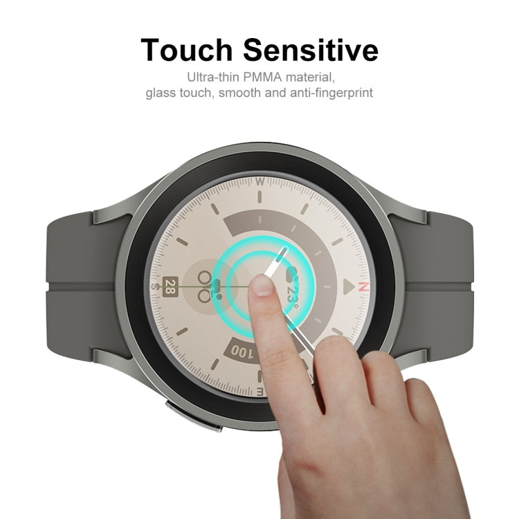 2 PCS For Samsung Galaxy Watch5 Pro 45mm ENKAY 3D Full Coverage HD Screen Protector Film - Screen Protector by ENKAY | Online Shopping South Africa | PMC TechLife | Buy Now Pay Later Mobicred